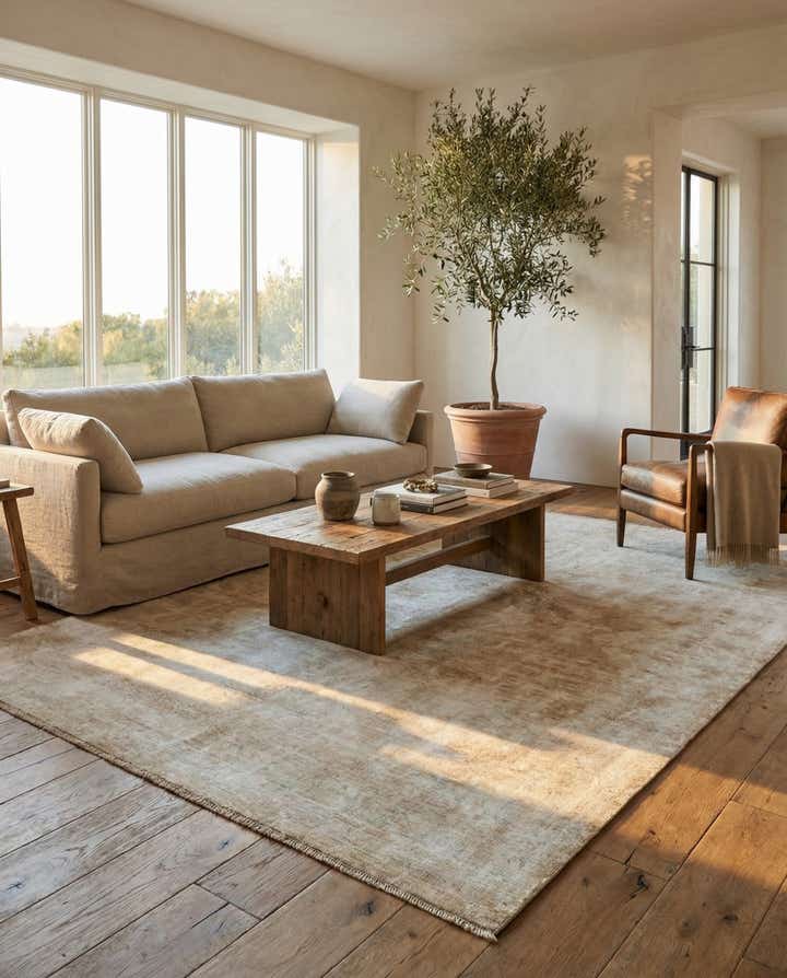 6' 7 x 9' 6 Hand Knotted Ultra Vintage Persian Wool Rug