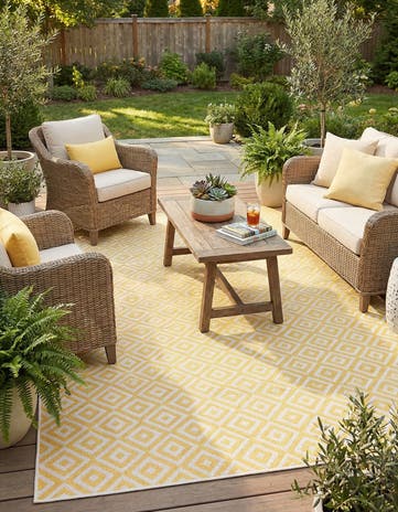 6' x 9' Easy-Clean Jill Zarin Costa Rica Indoor / Outdoor Rug