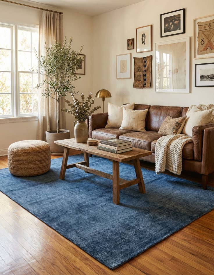 Detail image of 5' 6 x 7' 10  Hand Knotted Moroccan Wool Rug