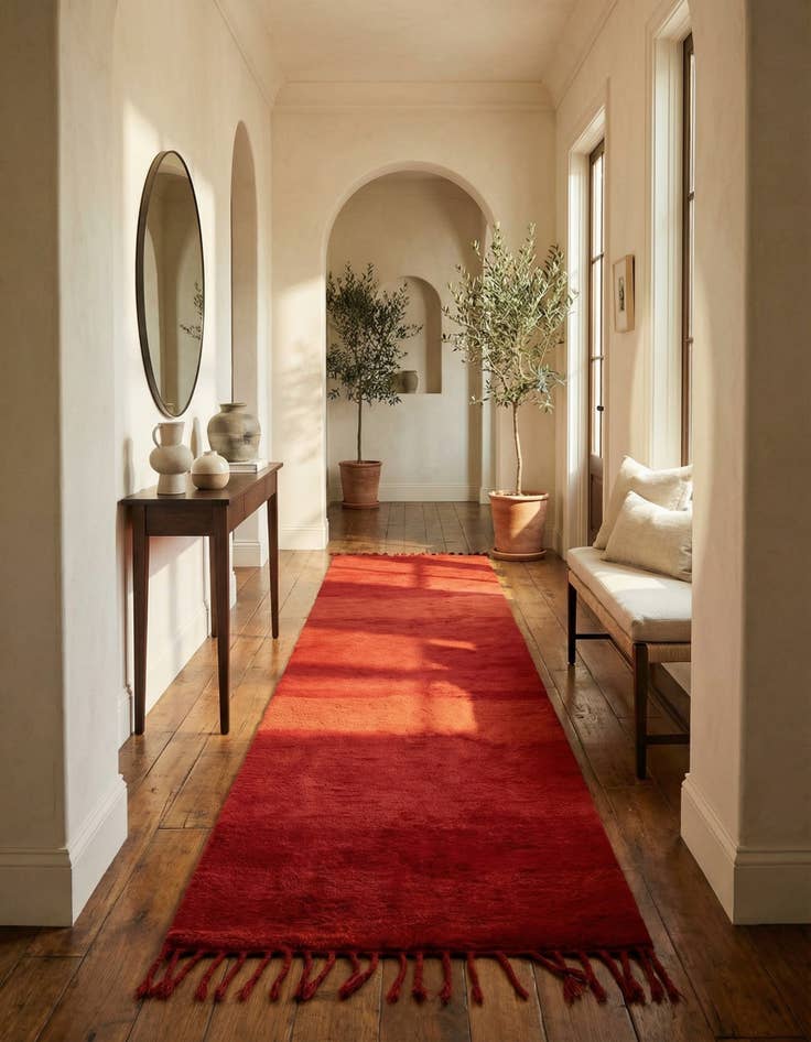 Detail image of 5' 9 x 10' 9 Beni Ouarain Wool Runner Rug