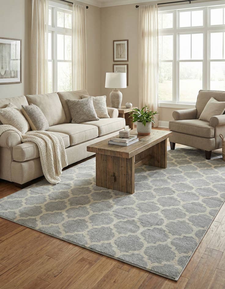 Detail image of 9' x 12' Trellis Rug