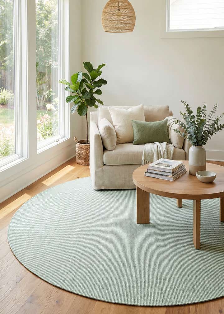 10' x 10' Easy-Clean Jill Zarin Palm Springs Indoor / Outdoor Round Rug