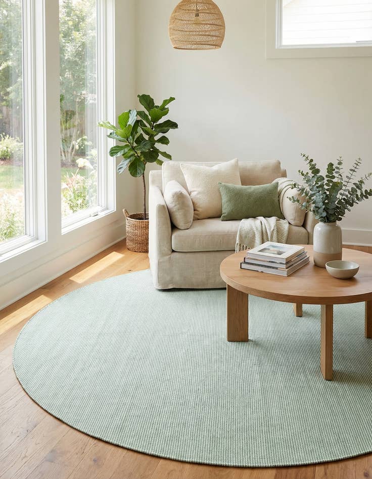 Detail image of 10' x 10' Easy-Clean Jill Zarin Palm Springs Indoor / Outdoor Round Rug