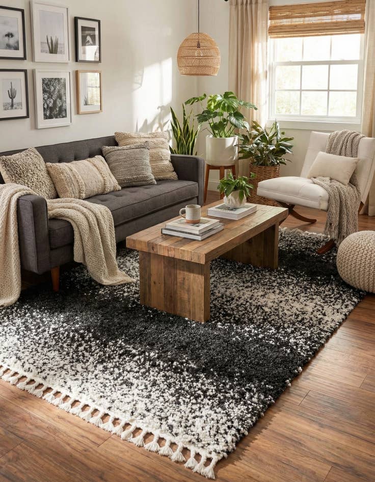 Detail image of  7' 10 x 10' Athena Shag Rug