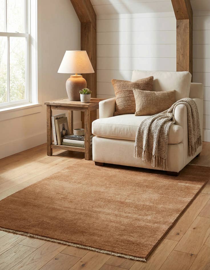 Detail image of 3' 1 x 4' 6  Hand Knotted Modern Ziegler Wool Rug