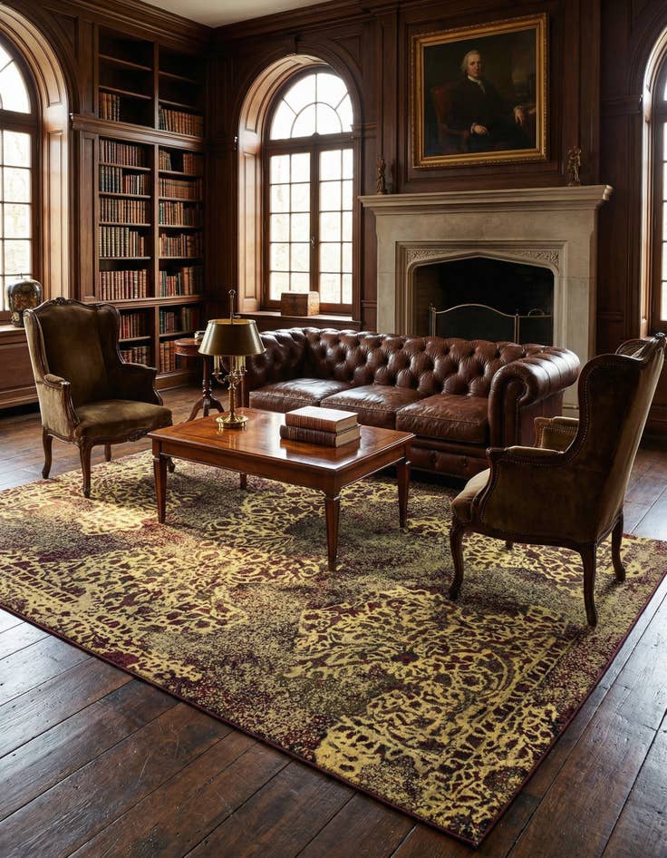 Detail image of 7' 1 x 10' 6 Vintage Royal Wool Rug