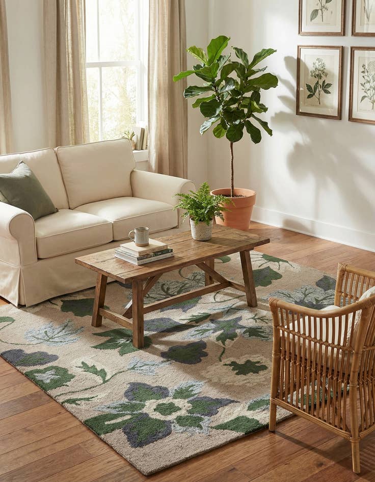 Detail image of  4' x 6' Agra Rug