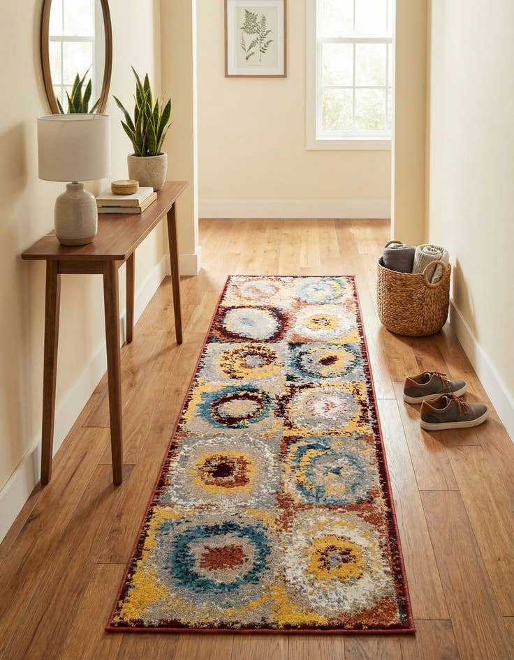Detail image of 2' x 6' 1 Kamala Washable Runner Rug