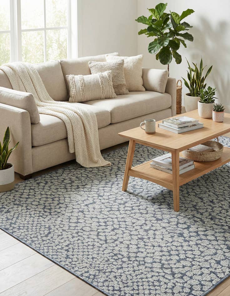 Detail image of 5' 3 x 8'  Washable Safari Indoor / Outdoor Rug