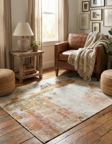 3' 3 x 5' Hand Knotted Ultra Vintage Persian Wool Rug