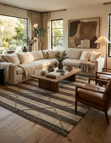 7' 8 x 10' 8 Hand Woven Kilim Modern Wool Rug