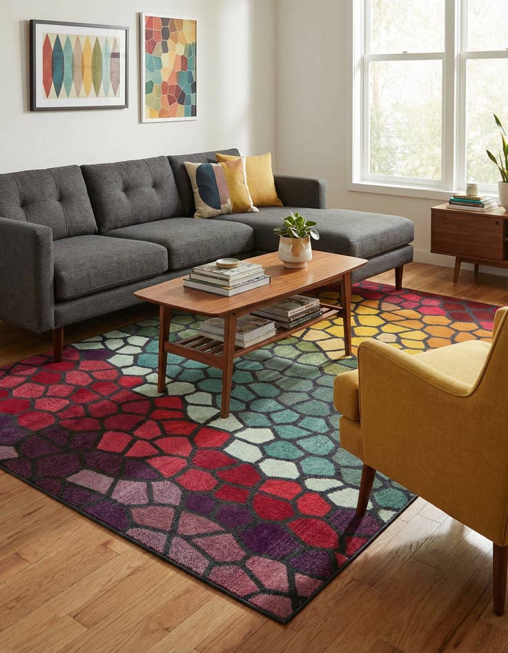 Detail image of 7' x 10'  Washable Casablanca Rug