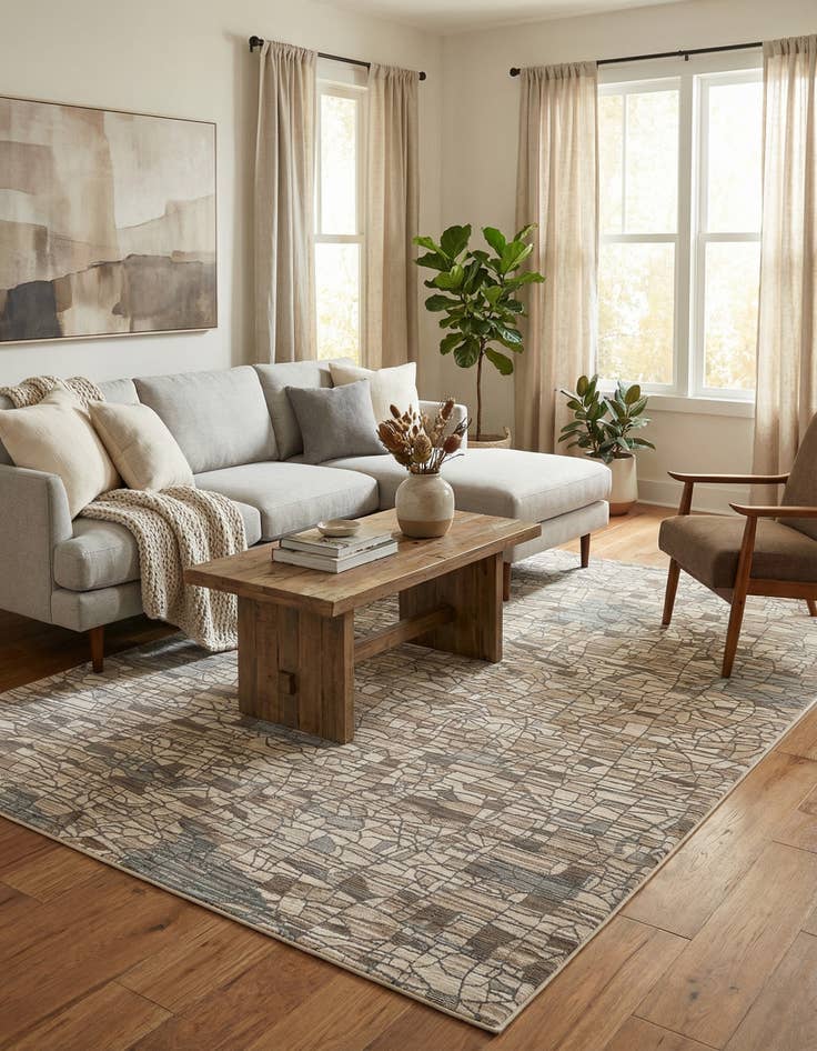 Detail image of 6' 7 x 9' 7 Deepa Rug