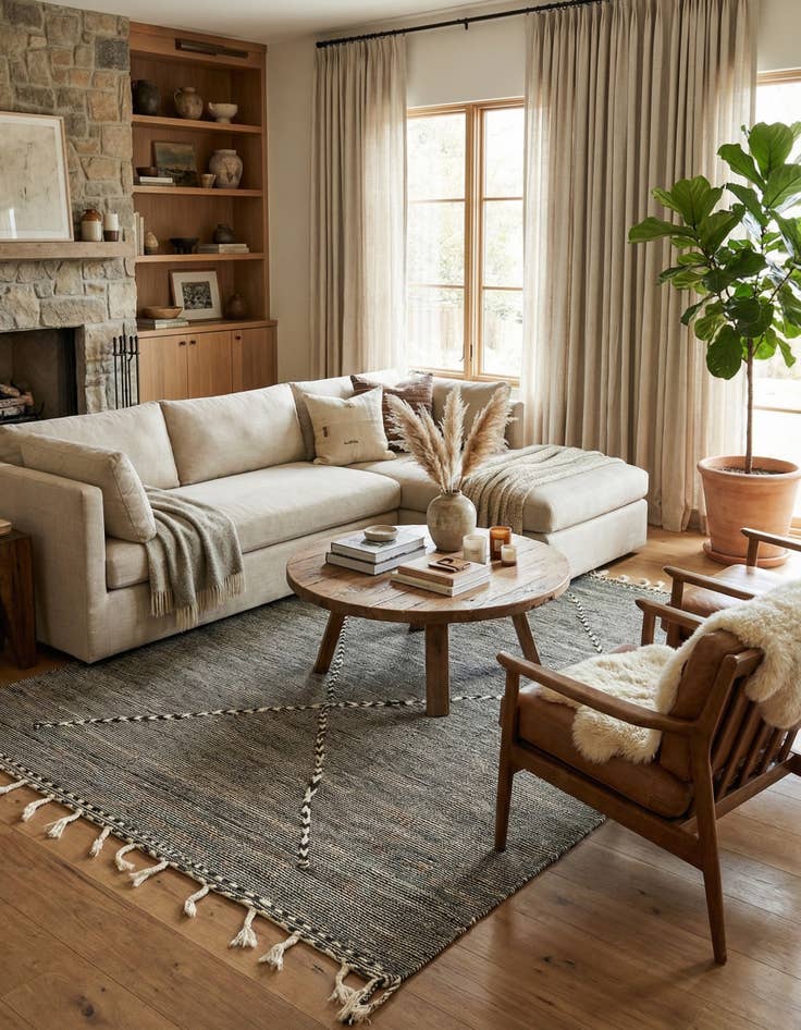 Detail image of 7' 6 x 10' 1  Hand Knotted Moroccan Wool Rug