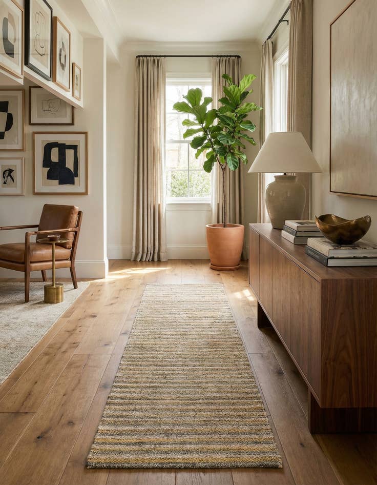 Detail image of 2' 7 x 9' 8 Juma Wool Runner Rug