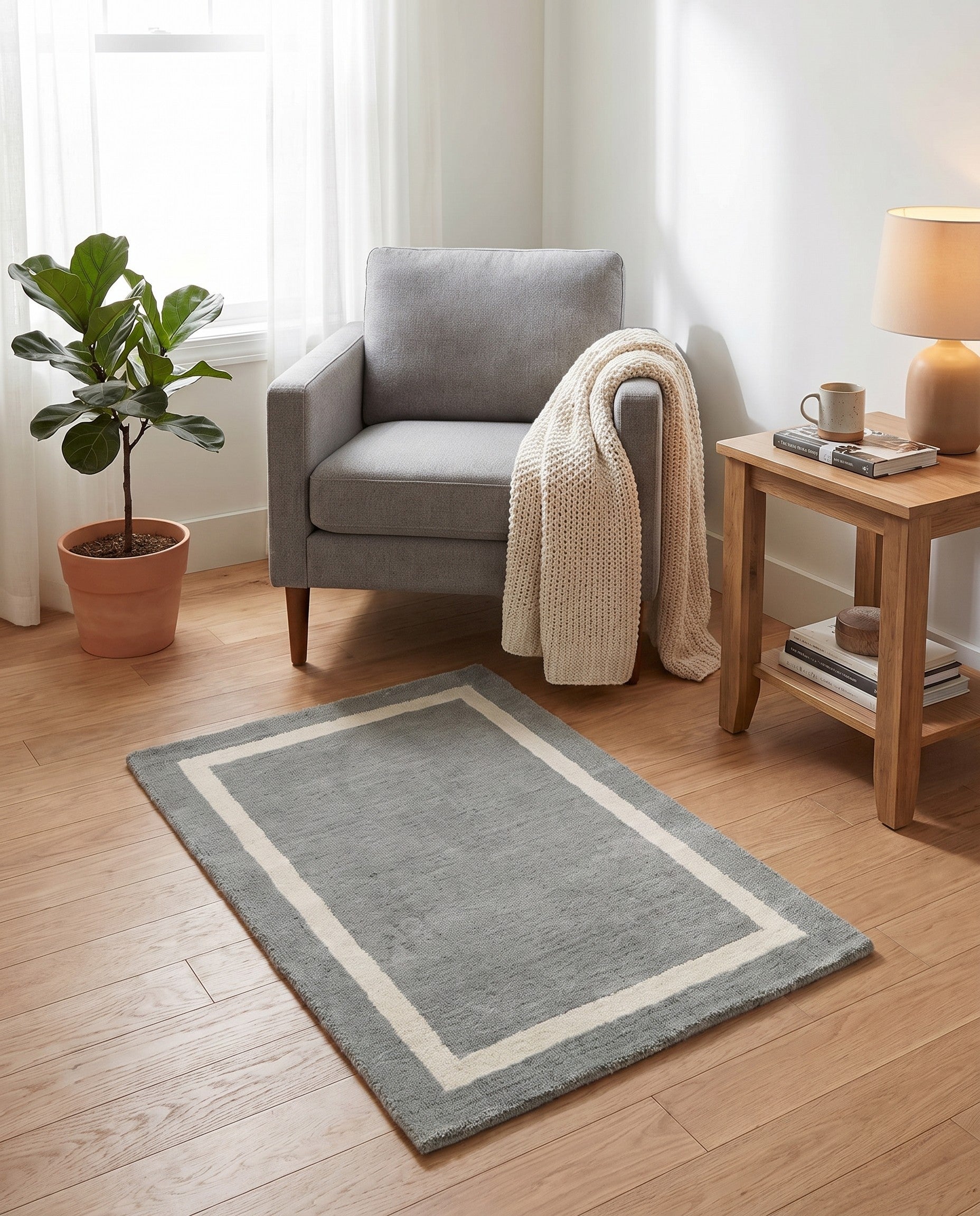 2' 2 x 3' 1 Jill Zarin Border Wool Rug