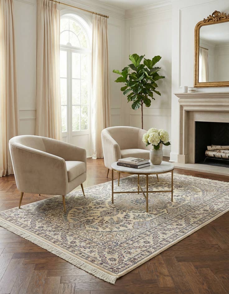 Detail image of 4' 2 x 7' 7 Nain Rug