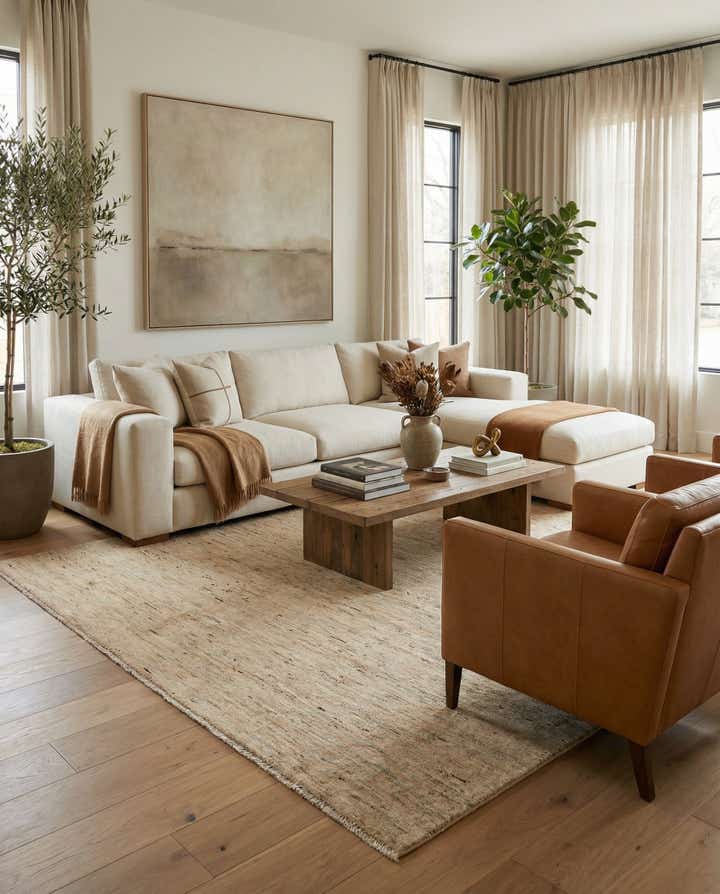 6' 3 x 9' 5 Hand Knotted Modern Ziegler Wool Rug