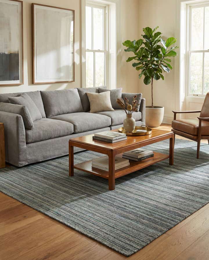 5' 8 x 8' Hand Knotted Darya Wool Rug