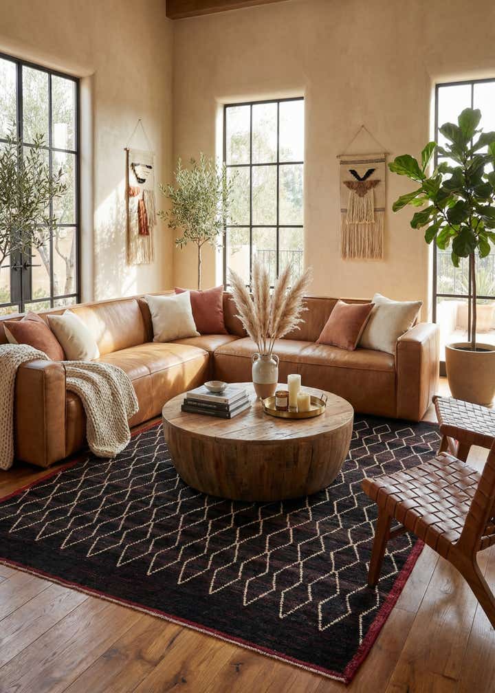 8' 6 x 10' 6 Hand Knotted Moroccan Wool Rug