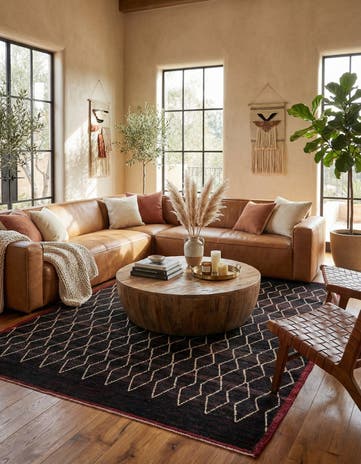 8' 6 x 10' 6 Hand Knotted Moroccan Wool Rug