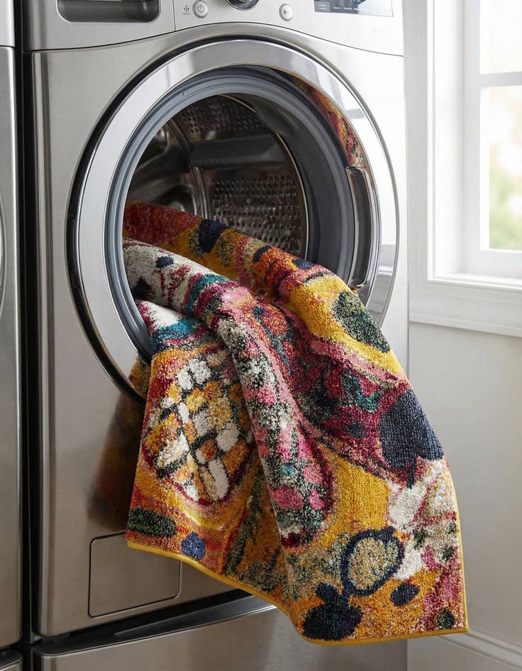 Detail image of  4' x 6'  Washable Haerfest Rug