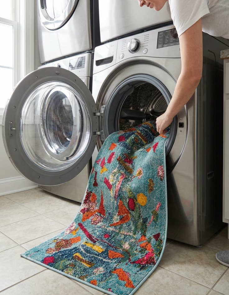 Detail image of  2' x 6'  Washable Vivid Runner Rug