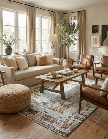 8' 7 x 12' 4 Hand Knotted Moroccan Wool Rug