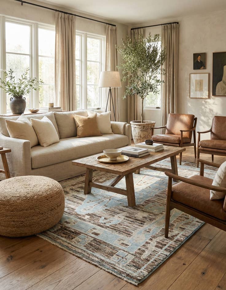 Detail image of 8' 7 x 12' 4  Hand Knotted Moroccan Wool Rug