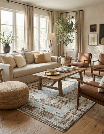 8' 7 x 12' 4 Hand Knotted Moroccan Wool Rug