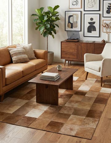 3' 11 x 5' 11 Cowhide - Patchwork Rug