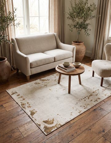 4' x 6' 8 Hand Knotted Ultra Vintage Persian Wool Rug