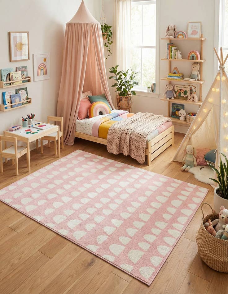 Detail image of 5' x 8' Whimsy Kids Rug