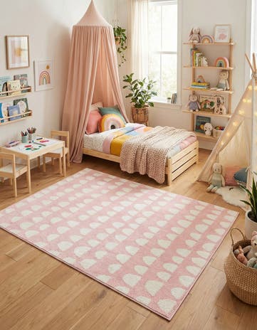 Pink Whimsy Kids Rug