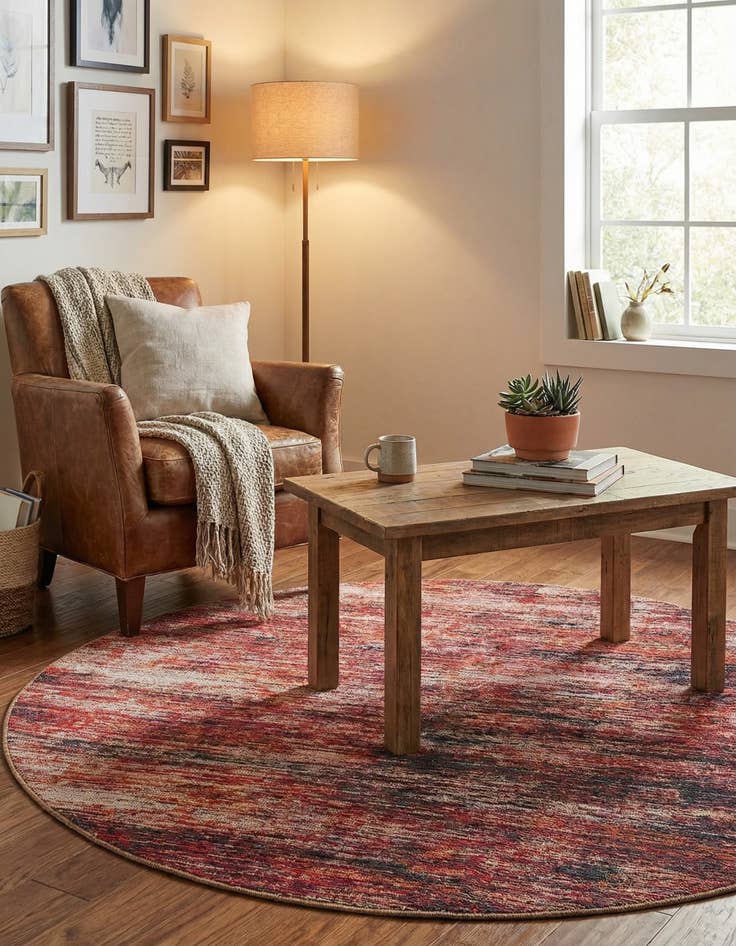 Detail image of  5' x 5' Asha Round Rug