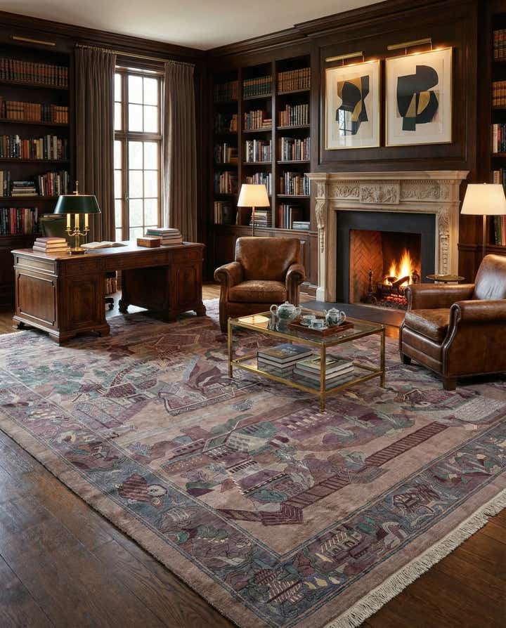 10' x 12' 11 Hand Knotted Nepal Wool Rug
