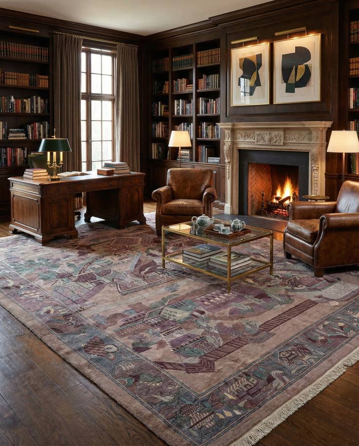 Detail image of 10' x 12' 11 Hand Knotted Nepal Wool Rug