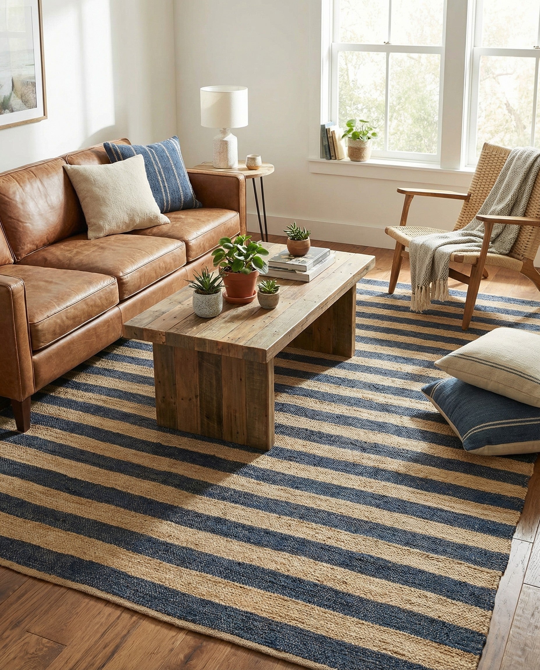  7' 10 x 10'  Hand Braided Jute Rug