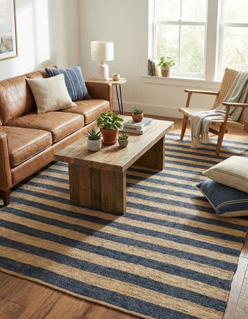 7' 10 x 10' Handmade Braided Jute Rug