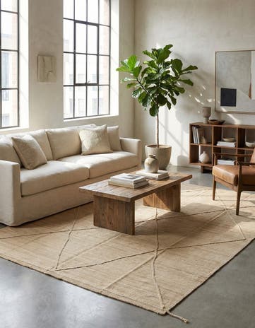 6' 10 x 10' 8 Hand Woven Kilim Modern Wool Rug