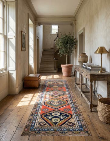 2' 7 x 10' 5 Hamedan Runner Rug