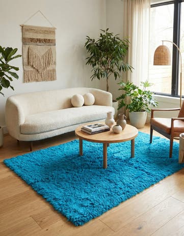 5' 1 x 7' 2 Hand Knotted Moroccan Wool Rug