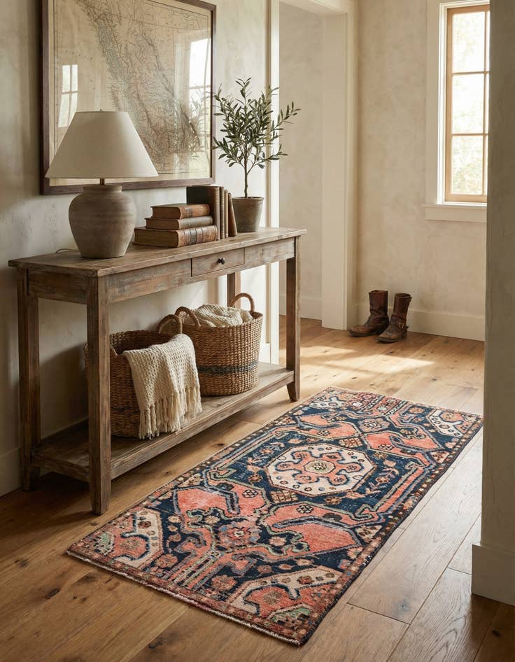 Detail image of 2' 7 x 5' 4  Hand Knotted Ultra Vintage Persian Wool Rug