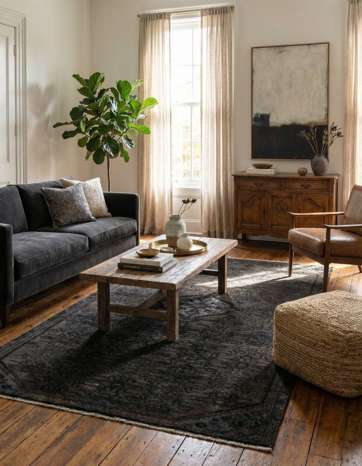 Detail image of 4' x 9' 3  Hand Knotted Ultra Vintage Persian Wool Runner Rug