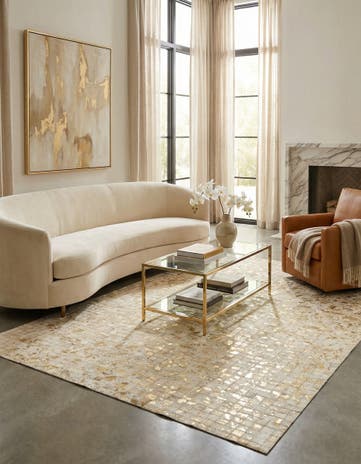 5' x 7' 11 Cowhide Stocks Rug