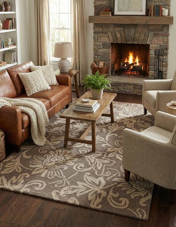 5' x 8' Agra Wool Rug