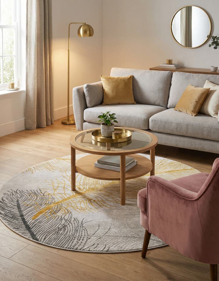5' 3 x 5' 3 Finsbury Round Rug