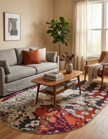 Washable Haerfest Oval Rug