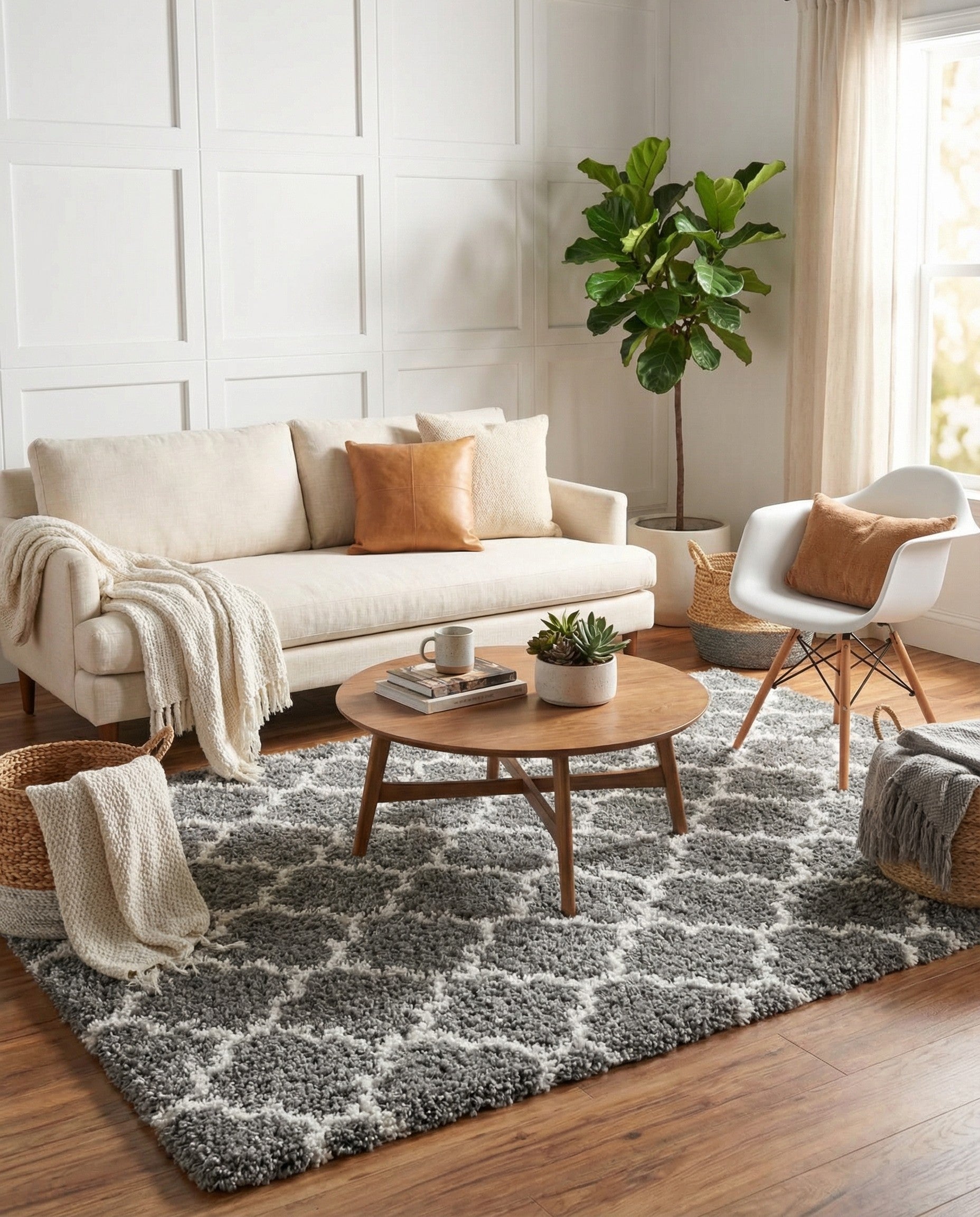  5' x 8' Moroccan Shag Rug