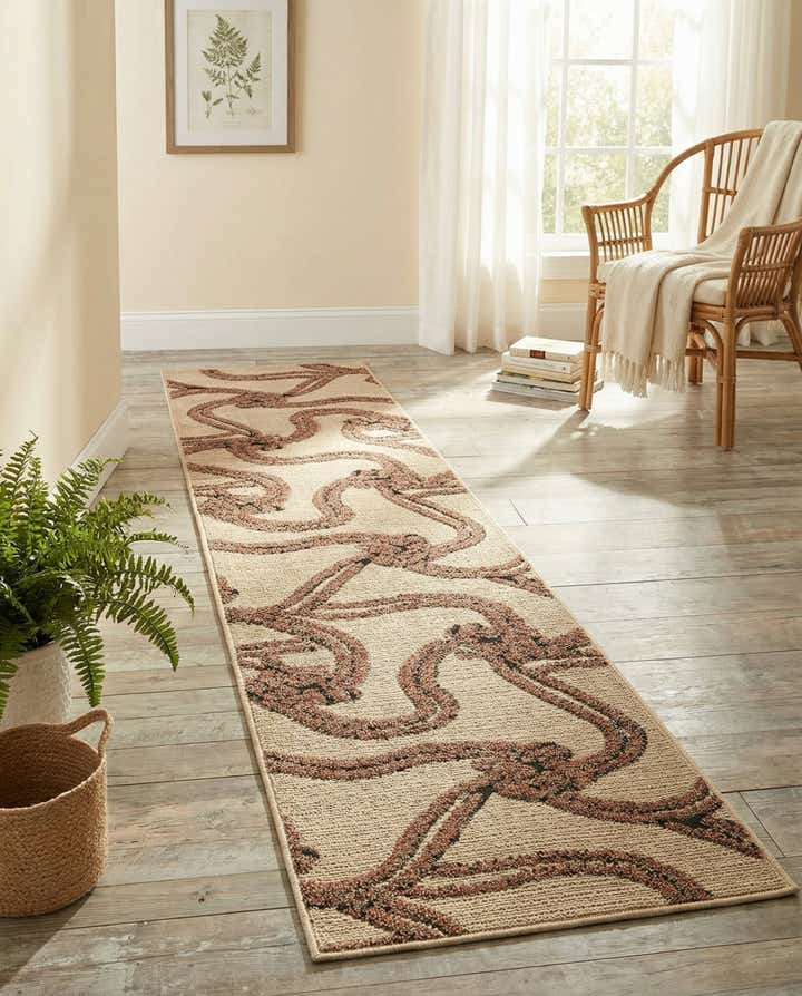 2' x 8' Easy-Clean Coastal Indoor / Outdoor Runner Rug